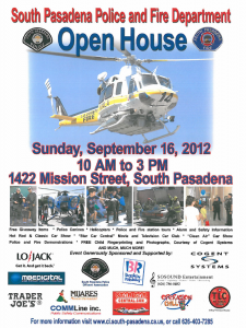 South Pasadena Open House Flyer