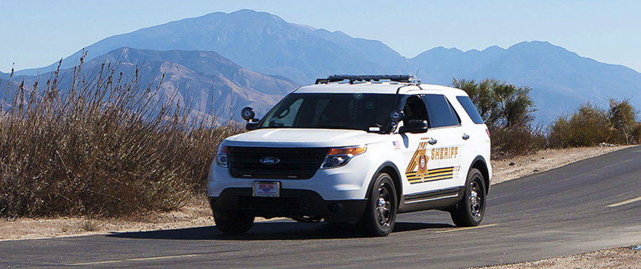 San Bernardino County Sheriff SUV