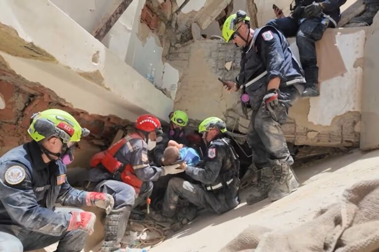 Venezuela Earthquake Baby Rescue